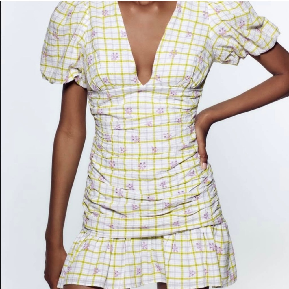 Zara mini floral dress.